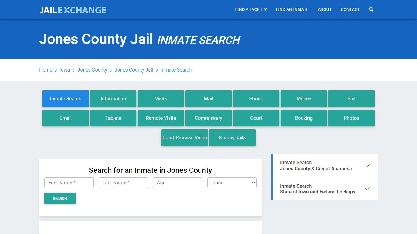 Jones County Jail, IA Inmate Search: Roster & Mugshots